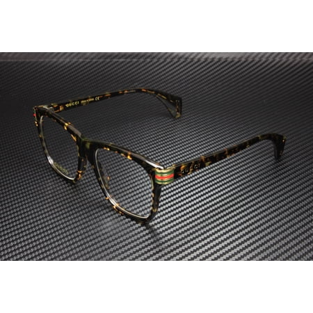 GUCCI GG0526O 003 Rectangular Squared Havana Dark 54 mm Men's Eyeglasses