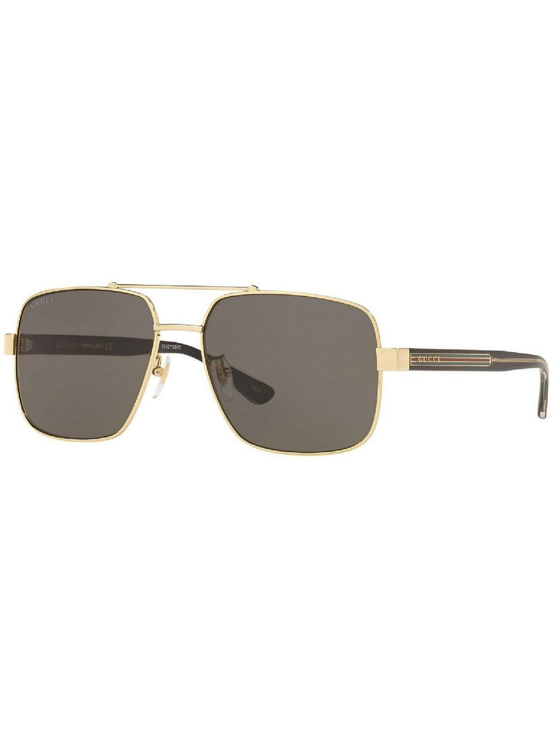 GUCCI GG0529S 001 Aviator Gold Black Crystal Grey 60 mm  display picture 3