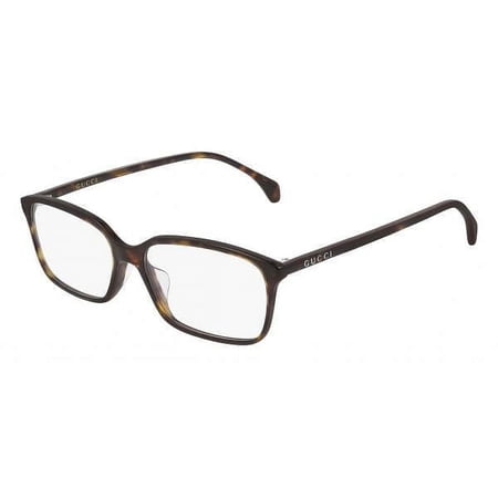 GUCCI-GG0553OA 002 Rectangle Eyeglasses Havana
