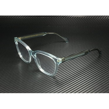 GUCCI GG0566O 003 Square Light Blue Demo Lens 52 mm Women's Eyeglasses