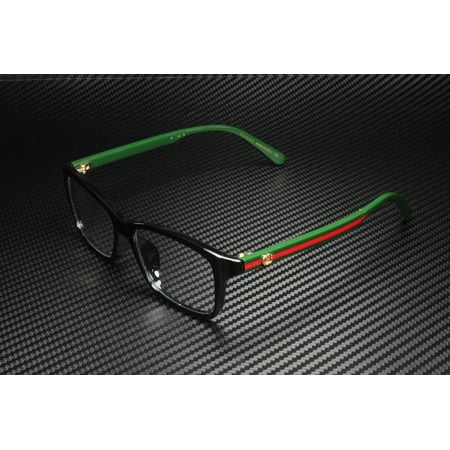 GUCCI GG0720OA 002 Rectangular Squared Black Red 51 mm Women's Eyeglasses