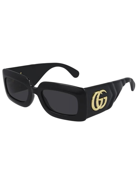 GG0811S 001 53mm Rectangle Sunglasses Women's Black