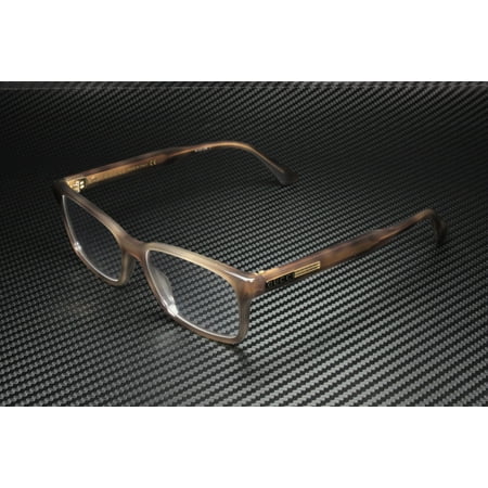 GUCCI GG0826O 003 Rectangular Squared Havana Grey 53 mm Men's Eyeglasses