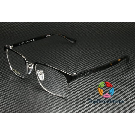 GUCCI GG0934OA 003 Rectangular Black Shiny Demo Lens 54 mm Men's Eyeglasses