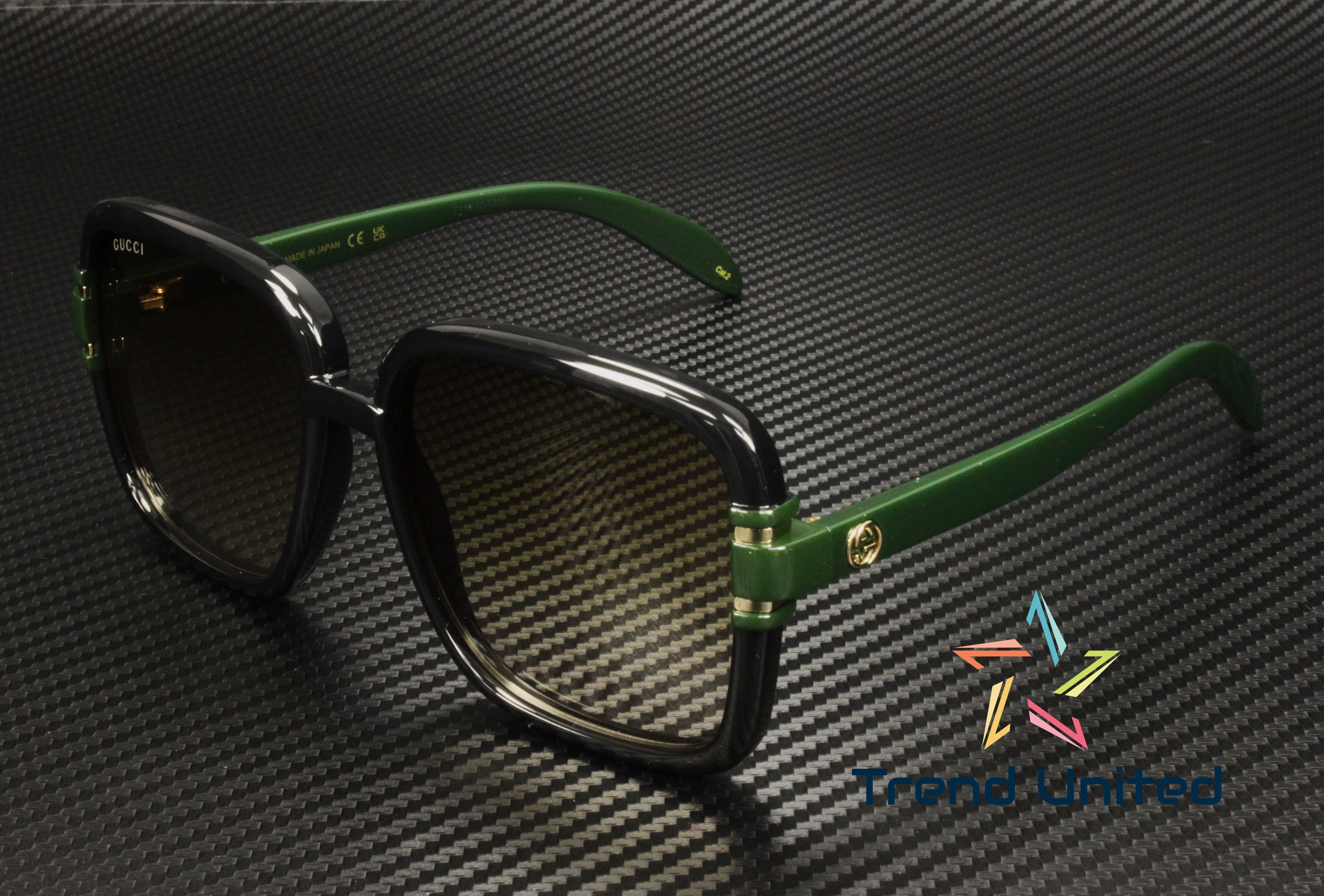GUCCI GG1066S 003 Butterfly Injection Black Green Brown 59  display picture 2