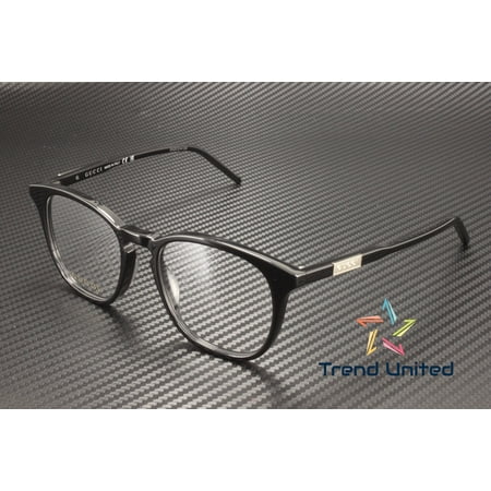 GUCCI GG1157O 004 Round Oval Panthos Black Demo Lens 51 mm Men's Eyeglasses