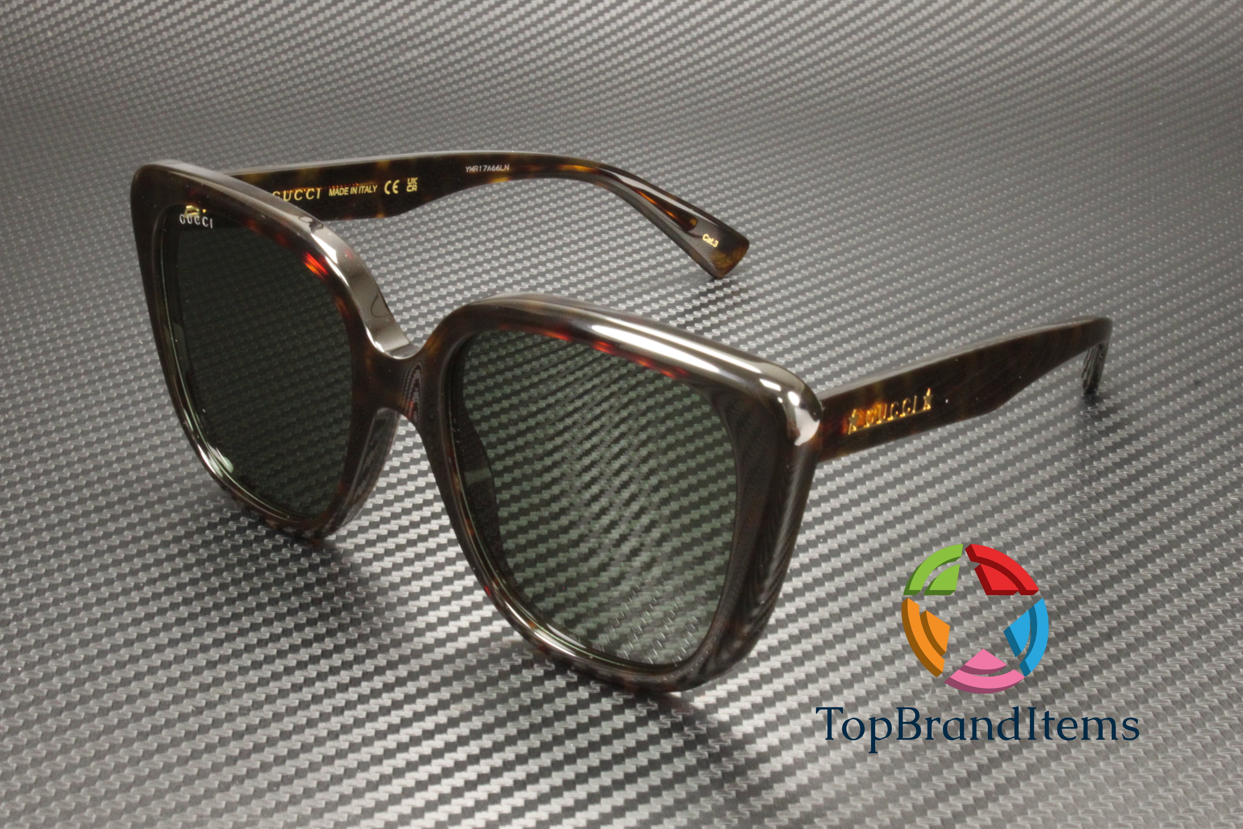 GUCCI GG1169S 003 Butterfly Acetate Havana Green 54 mm  display picture 2