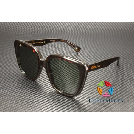 GUCCI GG1169S 003 Butterfly Acetate Havana Green 54 mm Women's Sunglasses