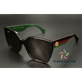 thumbnail image 1 of Gucci WEB GG 1300S Plastic Womens Square Sunglasses Havana 55mm Adult, 1 of 5