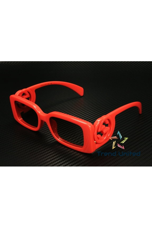 GG1325S 005 Rectangular Squared Red Brown 54 mm Women's Sunglasses