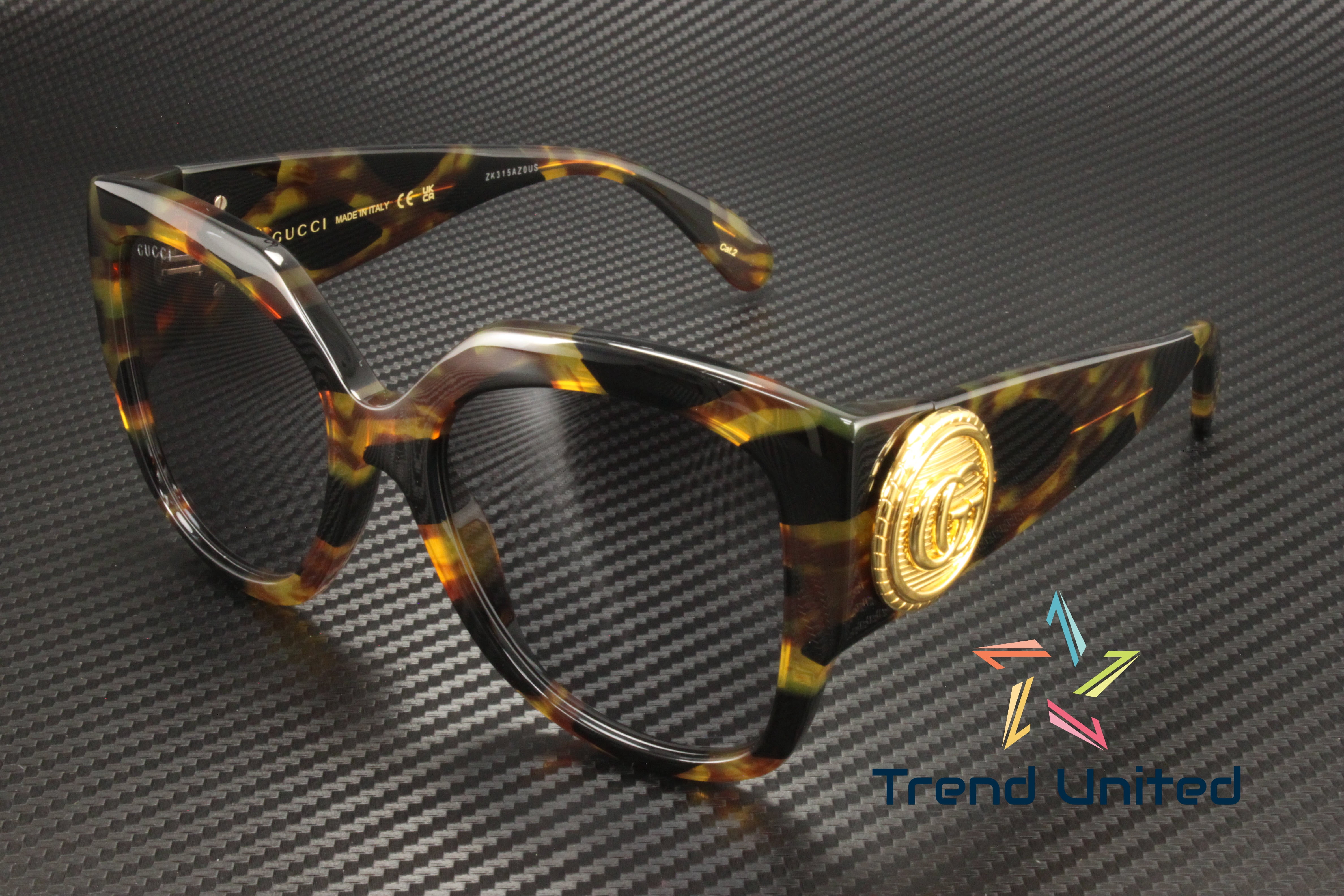 Gucci GG1407S-002 Havana Square Ladies Sunglasses GG1407S Sun – Visionist main image 2