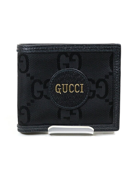 Pre-Owned GUCCI Off the Grid Bi-fold Wallet 625574 Black Compact