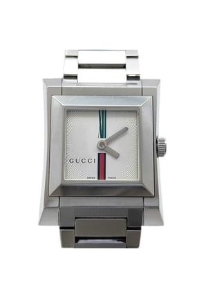 Pre-Owned GUCCI Sherry Line 111L Silver Stainless Steel Women's Quartz Watch