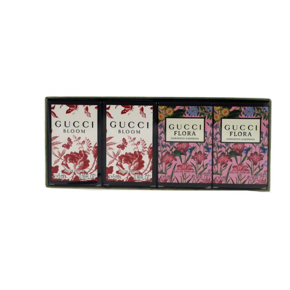 Gucci Eau de Parfum Mini Set (Bloom 2 x 0.16 oz + Flora Gorgeous Gardenia 2 x 0.16 oz)