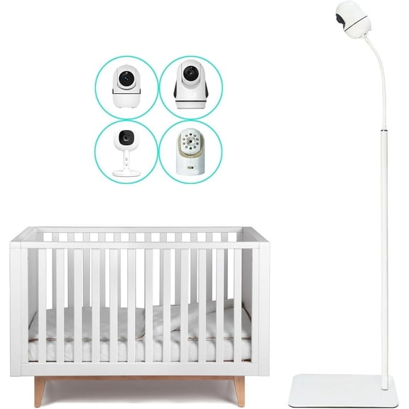 JAPARA Steel Monitor Mount Floor Stand Holder with Hellobaby, Infant Optics, Nanit, OKAIDI, 1 Piece