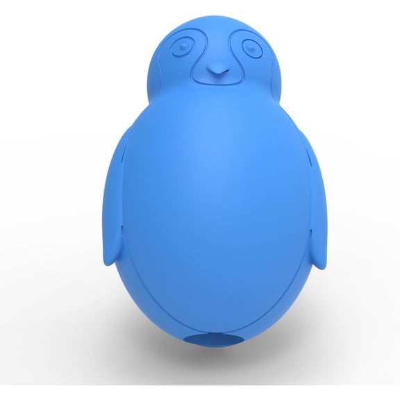 GUCHO Small 1-Piece Chew Toy for Dogs ,Fillable, Treats, Interactive Puzzle Game , Blue Penguin Design (1 Pack)