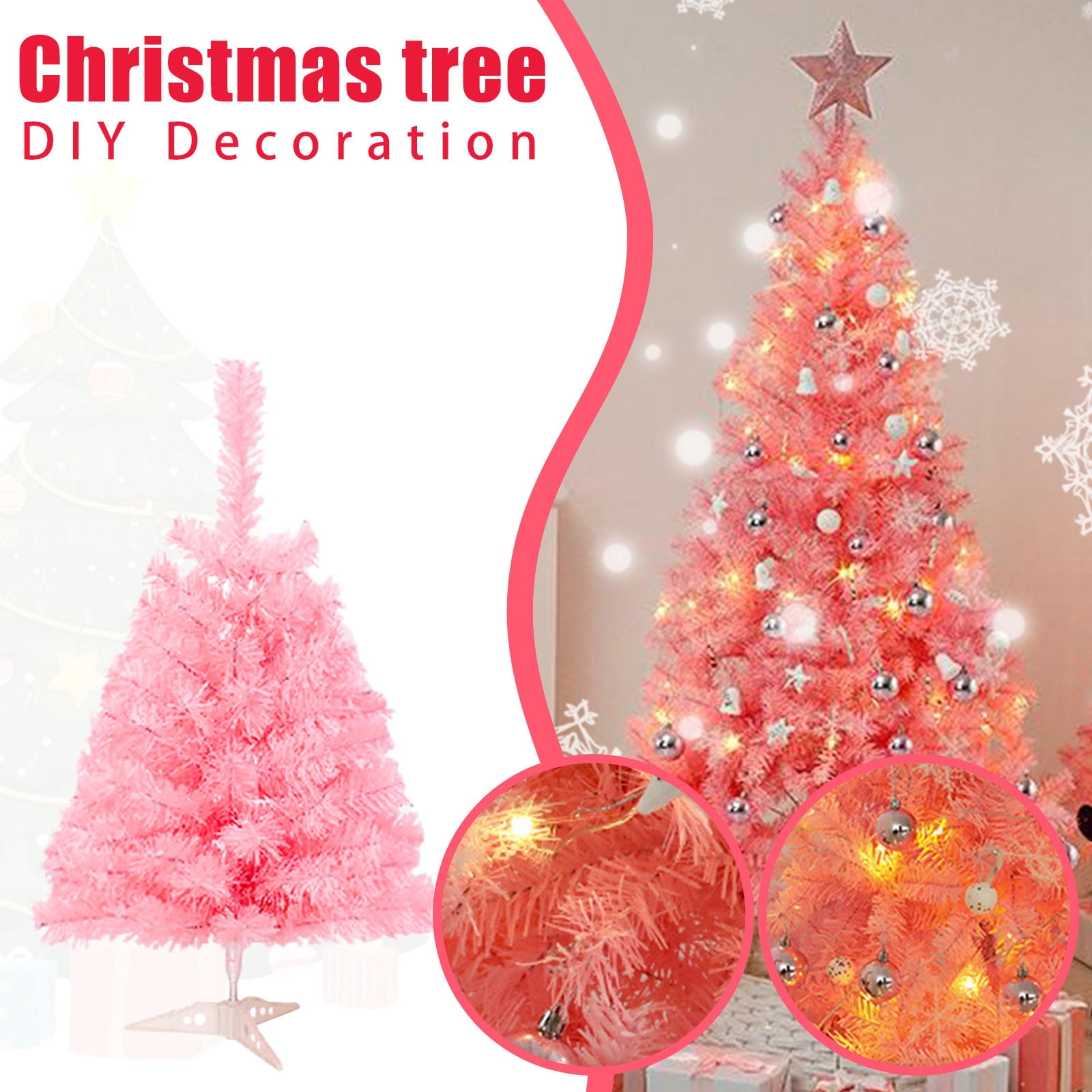 Silver Artificial Polyethylene Pine Frosted Christmas Tree