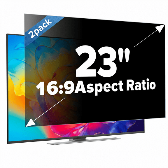 GUDTEKE 23 " Computer Privacy Screen Protector, Anti-Glare and Anti-Blue Light Screen Protector",2 pack