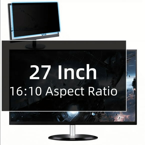 GUDTEKE Computer Privacy Screen 27 inch for 16:10 Widescreen Monitor Removable Anti Glare Screen Filter