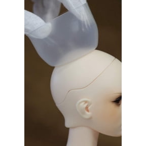 GUENG 10Pcs Clear Silicone Doll Head Wig Caps, 6-7 Inch Anti-Slip Protective Cover for 1/6 BJD Dolls