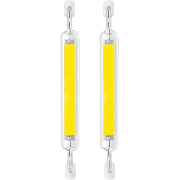 GUENG 118mm R7s LED Bulb 2 Pack, 20W Dimmable 120V,150W Halogen Equivalent,Cold White,78mm