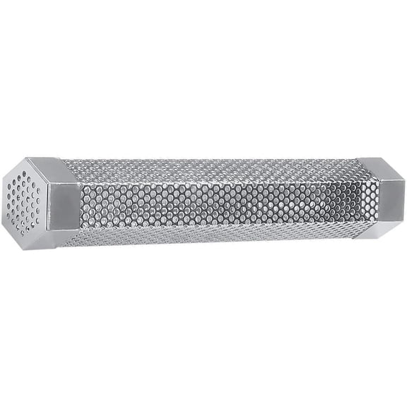 GUENG 12" Hexagonal Stainless Steel BBQ Smoke Tube, Pellet Smoker Box for Hot & Cold Smoking, Compatible with All Grills