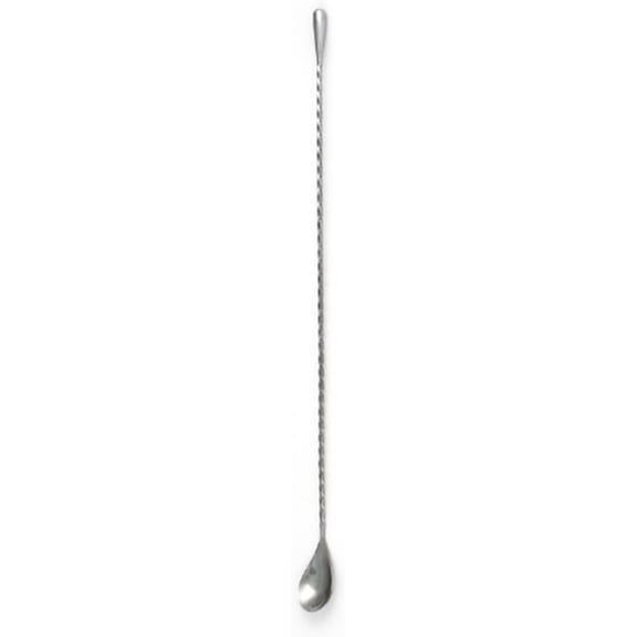 GUENG 15.74 Inch Spiral Stainless Steel Bar Spoon, Long Cocktail Stirring Mixing Spoon for Home Bar Party Drinks
