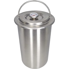 GUENG 304 Stainless Steel Ham Maker Meat Press with Thermometer, 1.5L Deli Lunch Meat Mold for Homemade Sausage Bacon