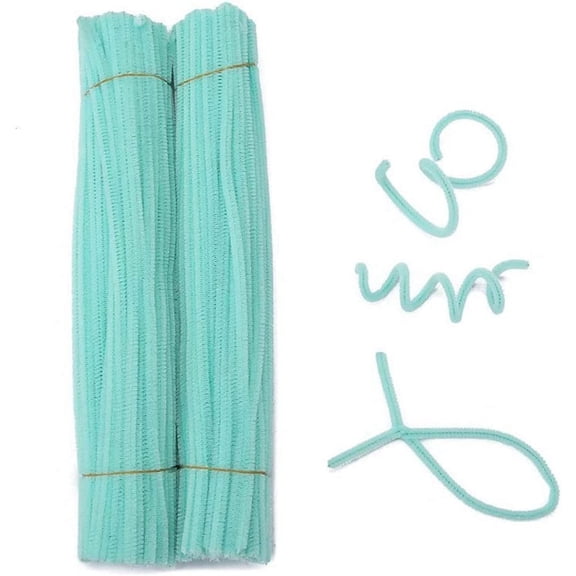 GUENG 500 Pcs Macaron Chenille Pipe Cleaners, 6mm×12 Inch Bendable Twist Stems, Assorted Pastel Color Craft Sticks for Kids DIY Art Sculpting