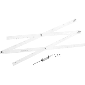 GUENG 50cm Pantograph Scale Ruler, Metal Folding Drawing Enlarger Reducer Tool