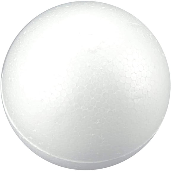 GUENG 8 Inch (20cm) Smooth White Foam Ball, Lightweight Polystyrene Craft Sphere for Floral Arrangement, DIY Crafts, School Modeling & Sculpture Projects