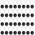 thumbnail image 1 of GUENG 8-Pack Combination Cable Locks, Resettable Wire Locks for Luggage, Lockers & Backpacks（Black）, 1 of 14