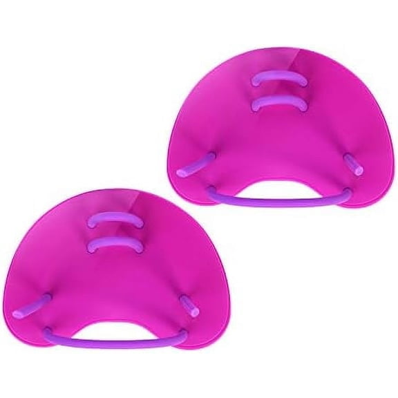 GUENG Adjustable Swimming Hand Paddles, 1 Pair PP Swim Training Finger Paddles for Adults & Kids, Multi-Color Professional Swim Training Gear