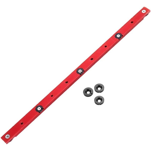 GUENG Red Aluminum Alloy Miter Bar Slider, 300-880mm Universal T-Track Miter Gauge Rod for Table Saw Router Woodworking Jigs