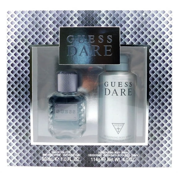 GUESS Dare 2 Piece Set: Eau De Toilette 1 Fl Oz., Deodorizing Body Spray 4 Oz.