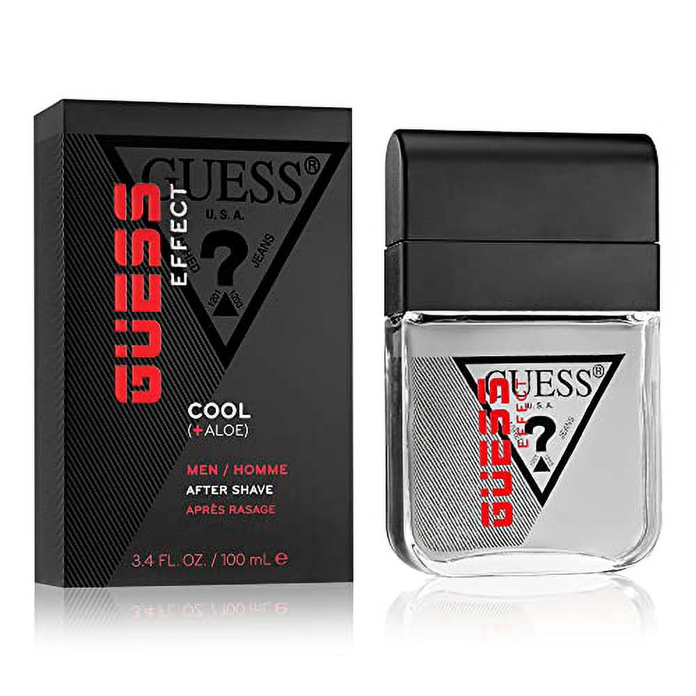GUESS Effect Grooming COOL After Shave with Aloe Vera for Men, 3.4 Fl