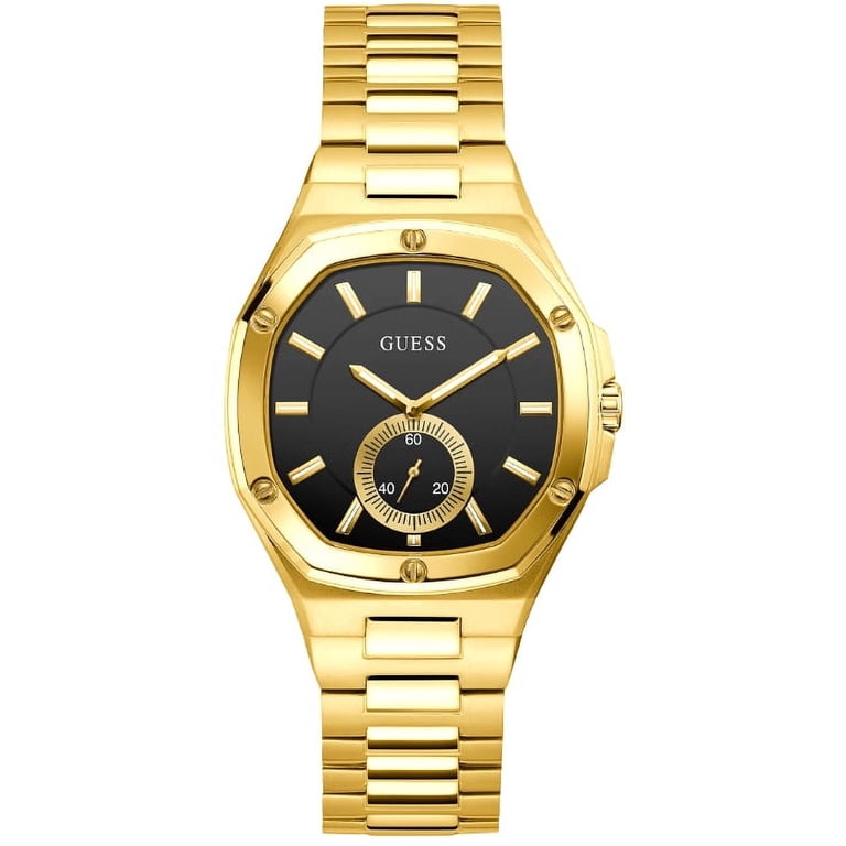 New GUESS Gold Tone Case Gold Tone Stainless Steel Watch GUESS GOLD TONE CASE GOLD TONE STAINLESS STEEL WATCH  main image 2