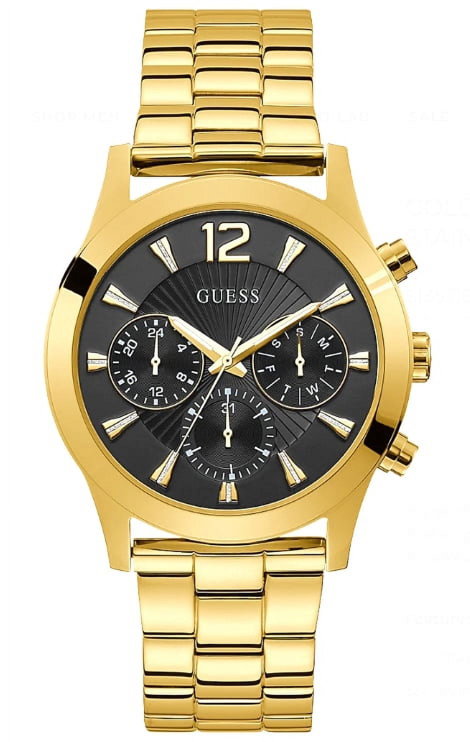 GUESS GOLD TONE CASE GOLD TONE STAINLESS STEEL WATCH U1295L2 GUESS GOLD TONE CASE GOLD TONE STAINLESS STEEL WATCH U1295L2