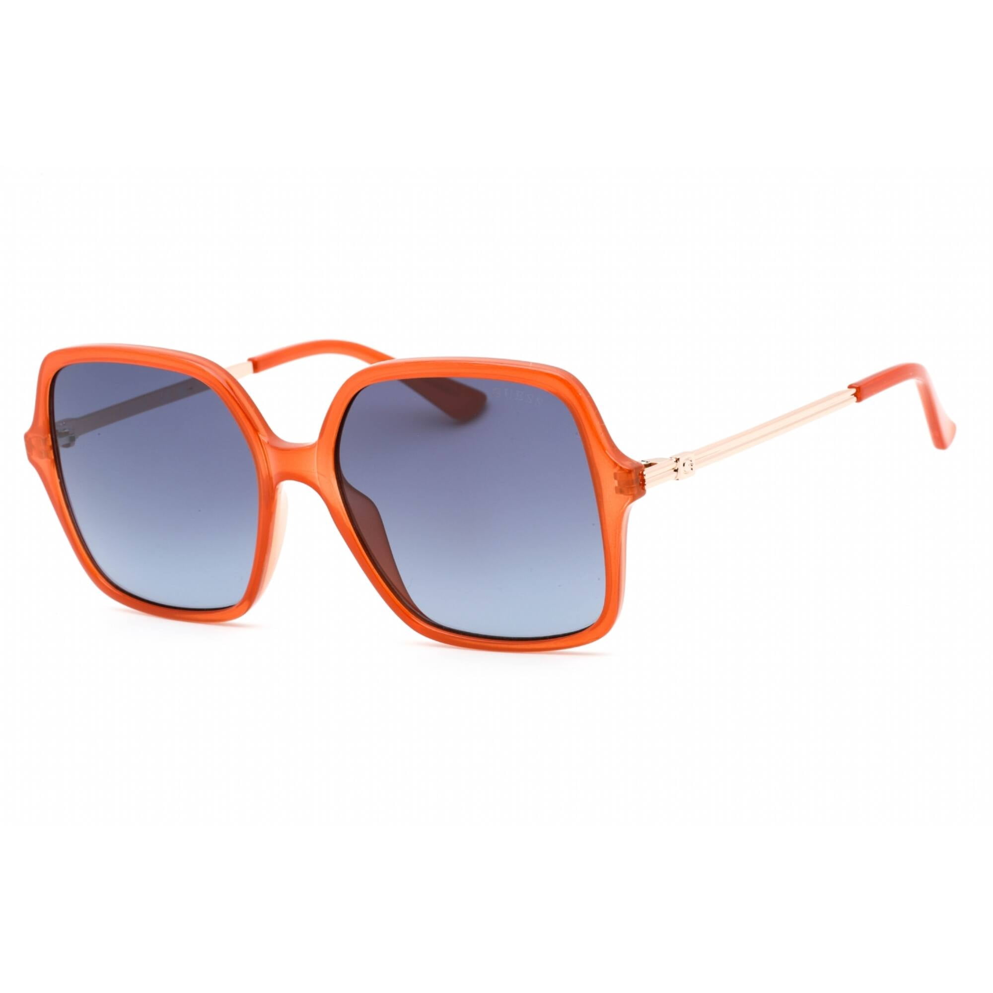 Guess Women\'s Oversize Orange Sunglasses Guess Oversized Sunglasses Orange Crystal Frame Brown  main image 4