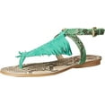 thumbnail image 1 of GUESS Guavva 3 Fringe Flat Sandals, Green - 9M, 1 of 3