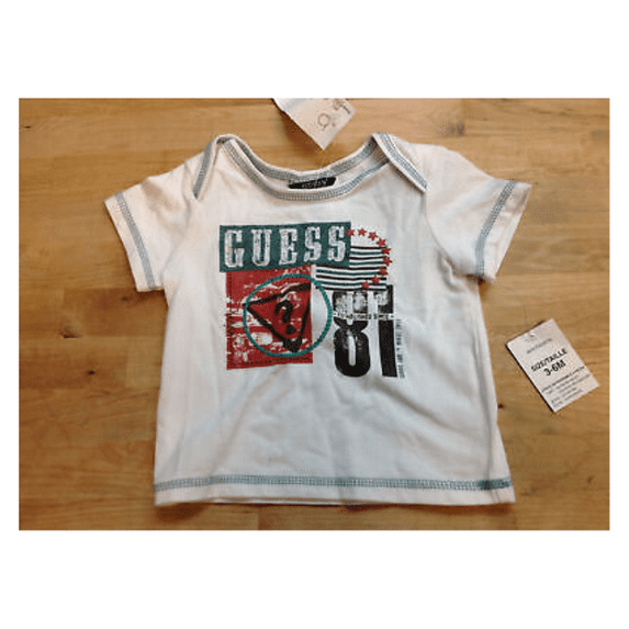 GUESS Kids Baby Boys "Guess 81" T-Shirts, White, 3-6M