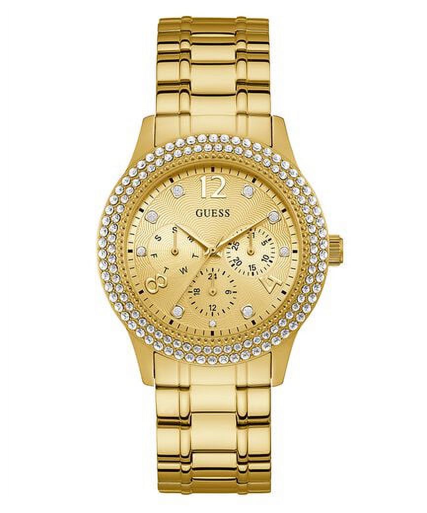 GUESS LADIES GOLD TONE CASE GOLD TONE STAINLESS STEEL WATCH U1097L2 - image 1 of 4