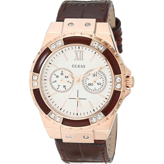 GUESS Limelight W0775L14 White/Rose Gold Tone/Brown One Size