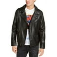 thumbnail image 1 of GUESS Men's Faux Leather Motorcycle Jacket Black Small, 1 of 1