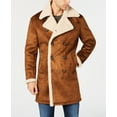 thumbnail image 1 of GUESS Mens Faux Shearling Coat, Brown, Small, 1 of 3