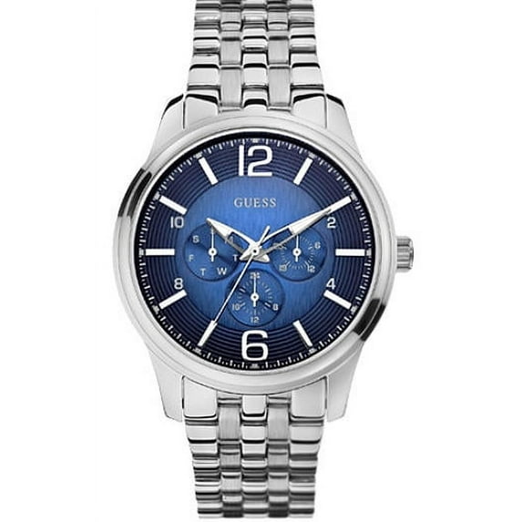 GUESS Men's On Time Stainless Steel Watch U0252G2