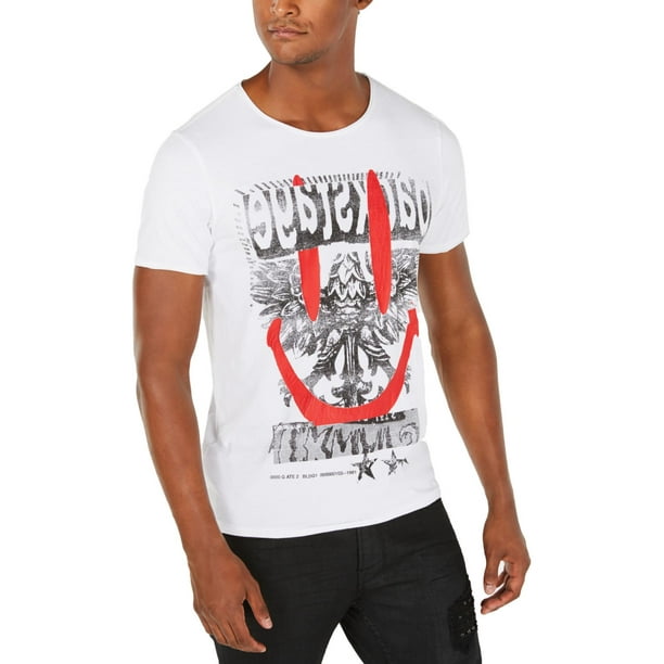 GUESS Men s Short Sleeve Backstage Crew Neck T Shirt White X Large Walmart Business Supplies