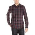thumbnail image 1 of GUESS Mens Plaid Button Up Shirt, Black, X-Large, 1 of 2