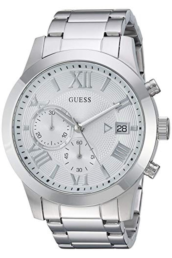 Stainless Steel Chronograph Bracelet Watch with Date. Color: Silver-Tone (Model: U0668G7)