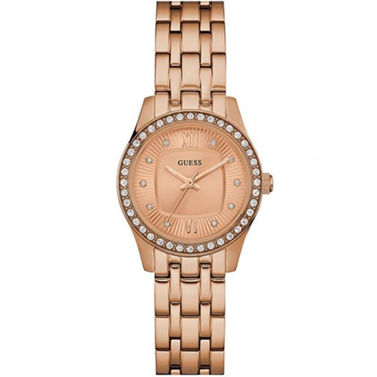 Guess W0762L3,Ladies Dress,Stainless Steel,Rose gold tone,Crystal Accented Bezel,30m WR